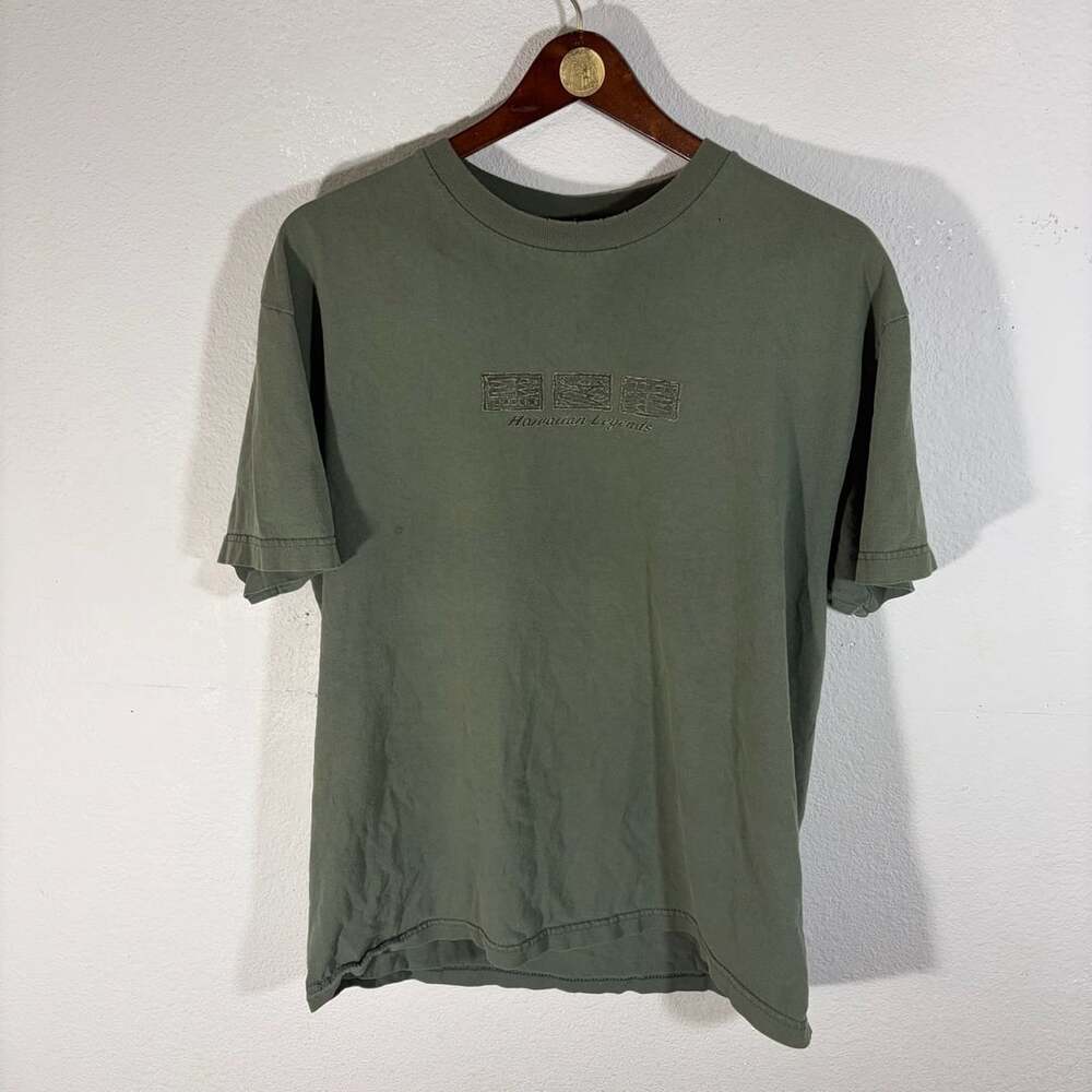 Alstyle Apparel & Activewear Hawaiian Legends T-Shirt Size L Green